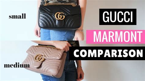 gucci marmont small measurement|gucci marmont small vs mini.